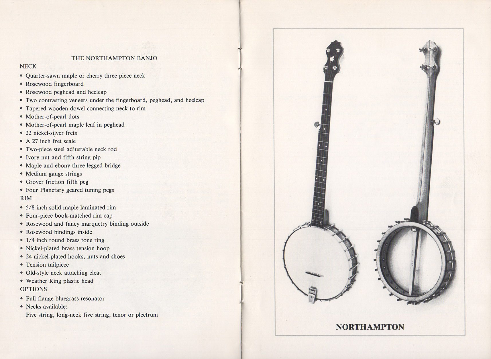 A E Smith Banjo Company Catalog NorthHampton